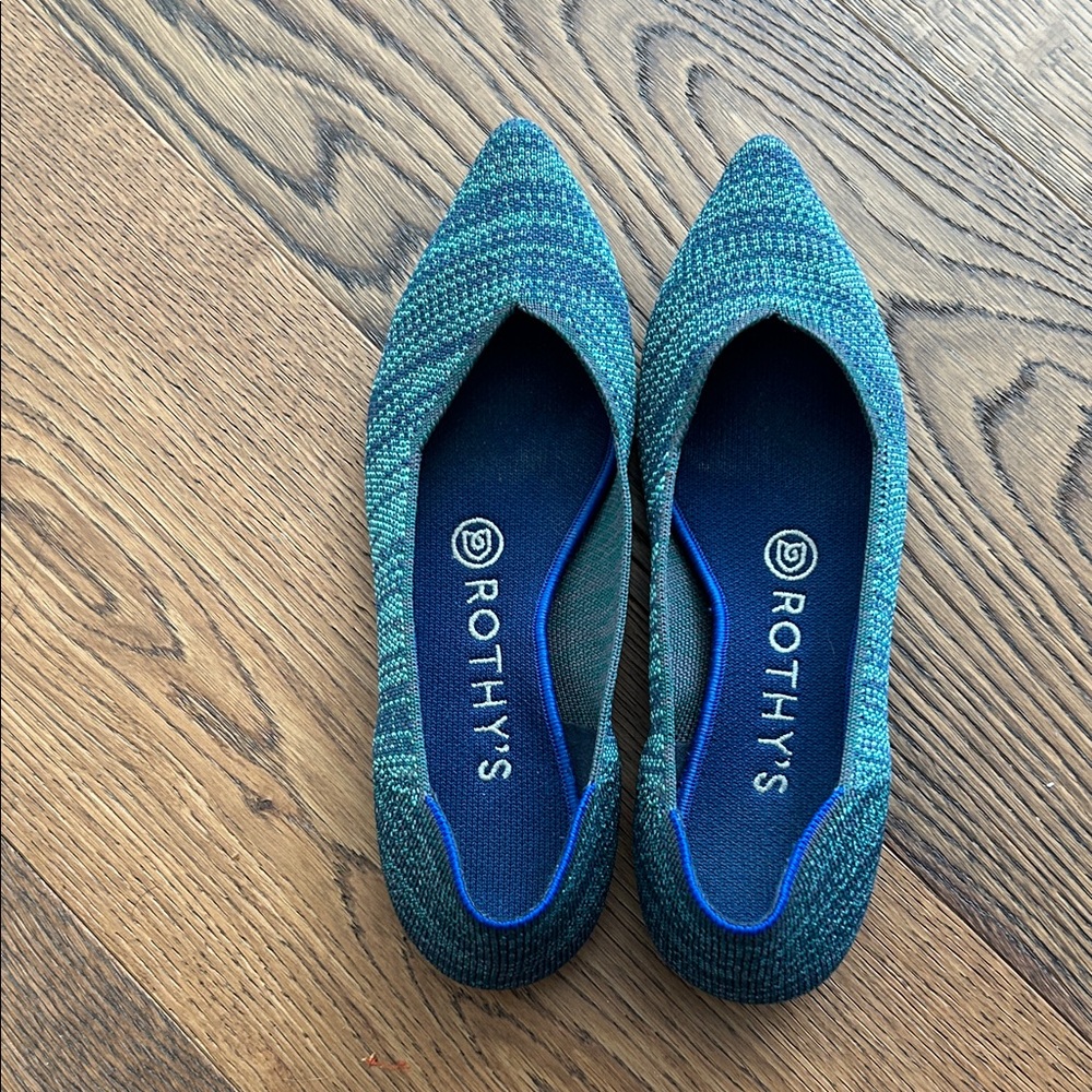 Rothy's Women's Teal and Blue Flats